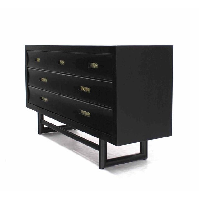 Mid Century Modern Floating Ebonized Long 7 Drawer Credenza Chairish