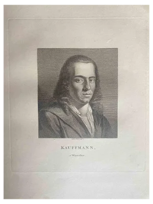 Anker Smith, Portrait of Kauffmann, Original Etching, 1810