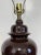 Pair Vintage Brown Ceramic Ginger Jar Table Lamps Hollywood Regency MCM Style For Sale - Image 11 of 16