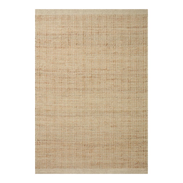 Jean Stoffer x Loloi Cornwall Ivory / Natural 2'-6" x 7'-6" Runner Rug For Sale