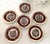 1940's Mythological Scene Plates, Cico Bavaria Germany, Ruby & Gold, Set of 6 For Sale - Image 9 of 17