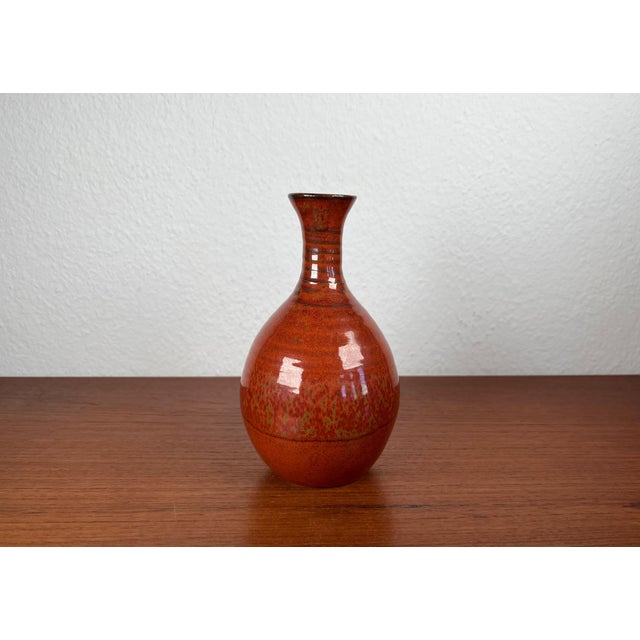 Vintage German Studio Pottery Vase by Pino Horst Pint for Satemin Keramik For Sale - Image 13 of 13