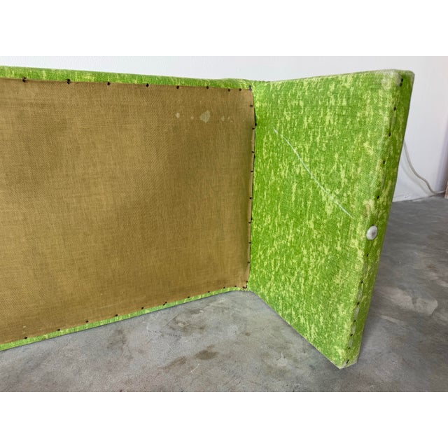 1970s 70s Postmodern Vladimir Kagan Style Upholstered Waterfall Bench/ Sold For Sale - Image 5 of 12