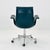 Mid-Century Dark Green Model 6727 Tulip Desk Chair by Preben Fabricius & Jørgen Kastholm for Walter Knoll, 1960s For Sale - Image 4 of 12