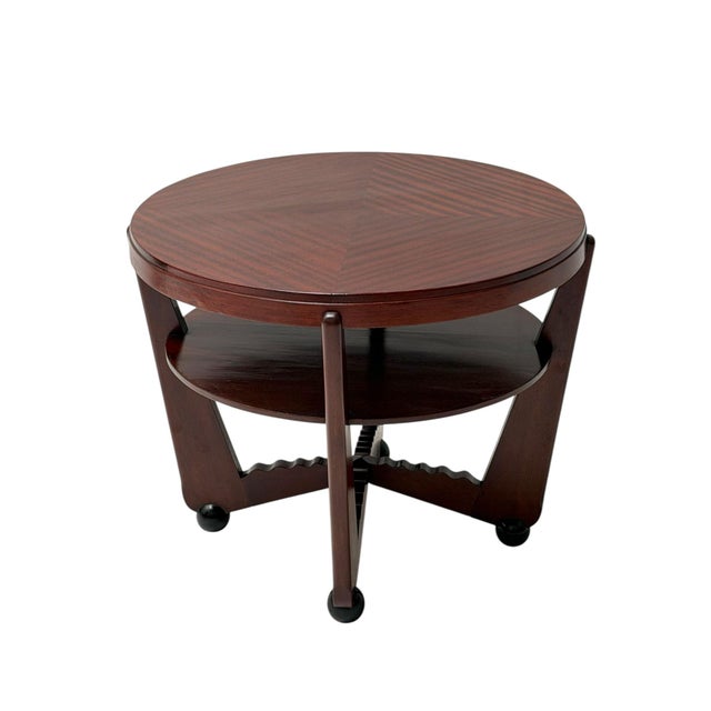 1920s Art Deco Coffee Table in American Walnut by Max Coini, 1920s For Sale - Image 5 of 13