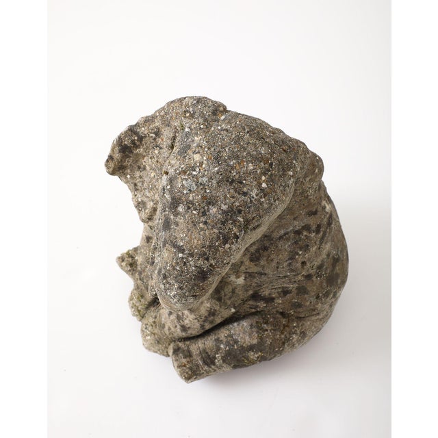 Cast Stone Elephant Garden Statue, France Mid 20th C. For Sale - Image 10 of 12