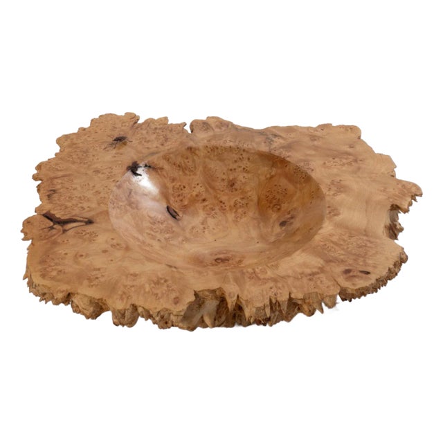 Signed Albert d'Antonio Big Leaf Maple Burl Bowl For Sale