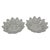 Federal Glass Vintage Pressed Glass Fruit Bowls in 'Petal' Pattern by Federal Glass Company - A Set of 3 For Sale - Image 4 of 12
