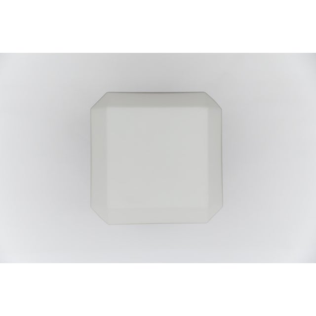 Vintage German Cube Flush Mount in Opaline Glass, 1960s For Sale - Image 11 of 18