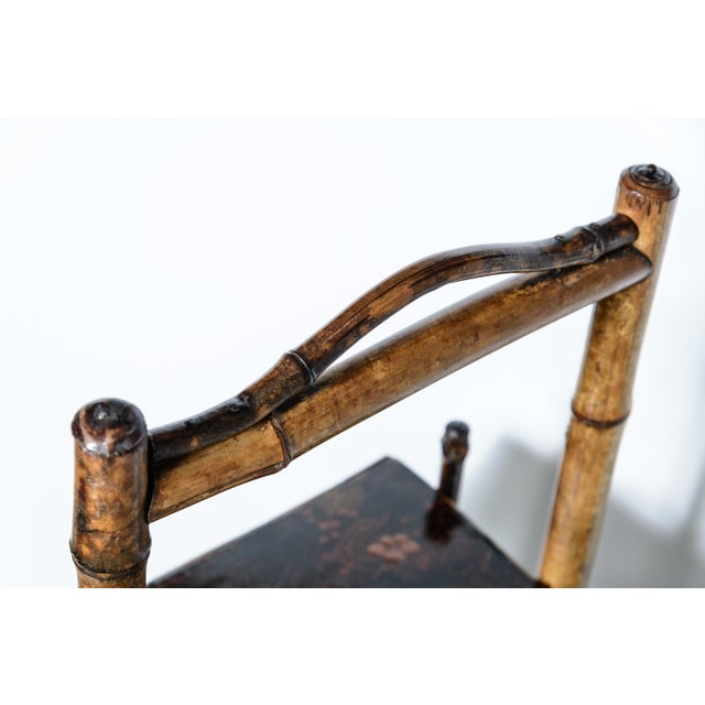 Wood Aesthetic Movement Three-Tier Bamboo Etagere Whatnot For Sale - Image 7 of 11