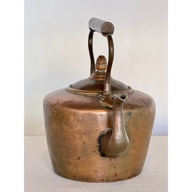 American 1800s Antique American Copper Kettle For Sale - Image 3 of 7