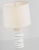 2020s Julie Neill for Visual Comfort Signature Karissa Medium Table Lamp in Plaster White with Linen Shade For Sale - Image 5 of 7