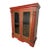 Vintage Hand-Painted Rajasthani Display Cabinet – Slim 12" Depth For Sale