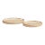 Bleached Round Rattan Trays - Set of 2 For Sale