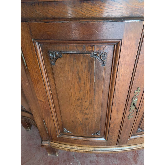 19th Century Louis XIV Sideboard in Oak For Sale - Image 10 of 13