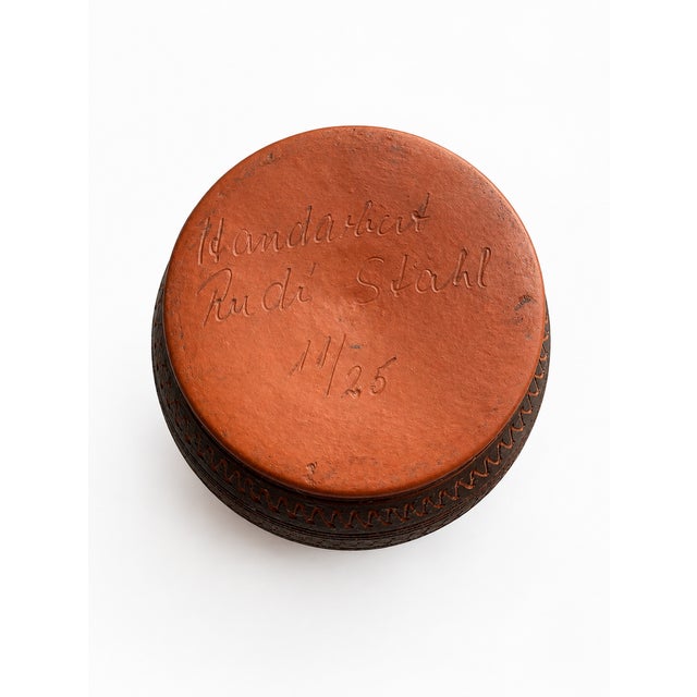 Brutalist Brutalist Studio Pottery West German Vase by Rudi Stahl, 1960s For Sale - Image 3 of 6