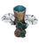 French Country 19th Century French Majolica Morning Glory Vase Fives Lille For Sale - Image 3 of 7