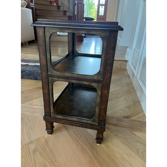 Baker Furniture Company Milling Road Vintage Three-Tier Accent / End Table For Sale - Image 4 of 6