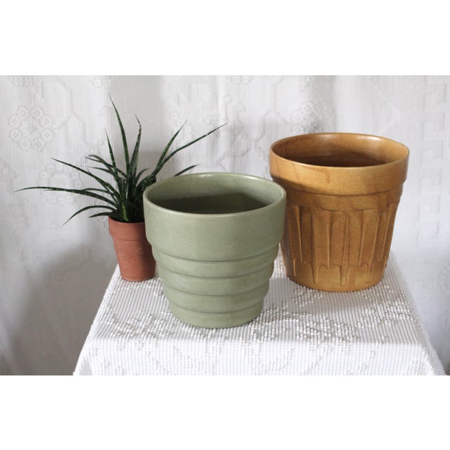 A very large and rare Haeger planter in a sage or dusty green. Impressive size that is hard to find and large enough for a...