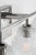 Serafina 27-inch Vanity by Hable extends the collection's organic elegance with a wider composition of sculptural glass...