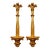 1940s Ornate Pair of Carved Giltwood Wall Shelves For Sale