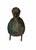 A decorative Chinese archaistic bronze bird-form vessel, modeled as a long-necked bird with a deep hollow body, stylized...