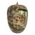 This unusual and older light peach coloured ginger jar is competently hand painted in rich enamels with an auspicious wrap...