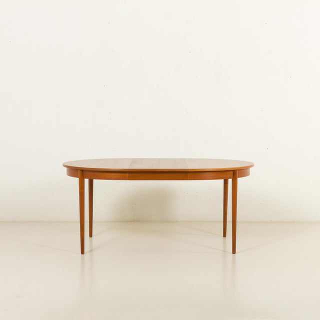 Danish Teak Extendable Table with Leaves, 1960s For Sale - Image 4 of 15