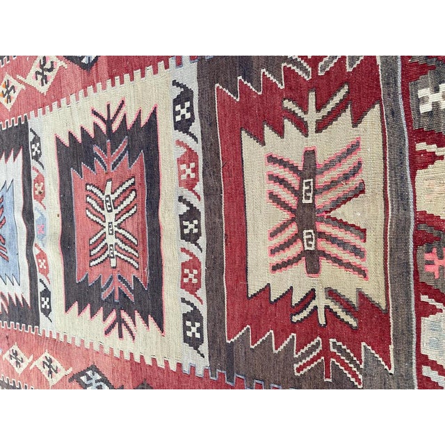 Textile Vintage Turkish Kilim, 1960s For Sale - Image 7 of 14