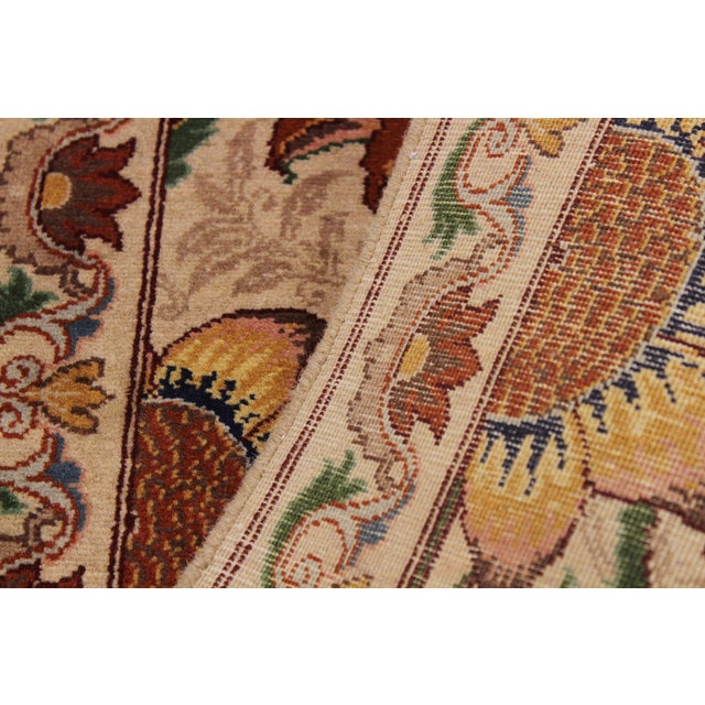 Textile Beautiful 1990's Pak-Persian Beige/Green Wool Rug - 2'0'' X 3'2'' For Sale - Image 7 of 9