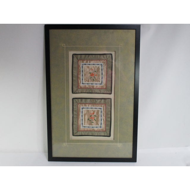 Chinoiserie Vintage Framed Chinese Silk Embroidery Panels For Sale - Image 3 of 14