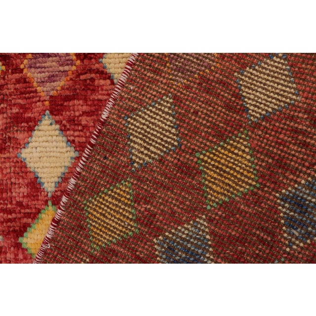 Eclectic Balochi Red/Blue Wool Rug - 3'3''x5'0'' For Sale - Image 9 of 11