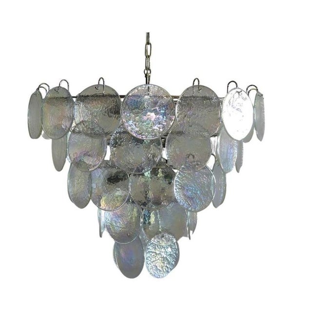 Murano Glass Discs Chandelier, 1990 For Sale - Image 8 of 15