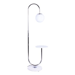 Bauhaus Czech Chrome Floor Lamp attributed to J. Halabala for Up Závody, 1930s For Sale