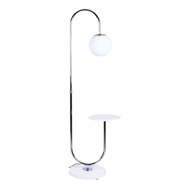 Bauhaus Czech Chrome Floor Lamp attributed to J. Halabala for Up Závody, 1930s For Sale