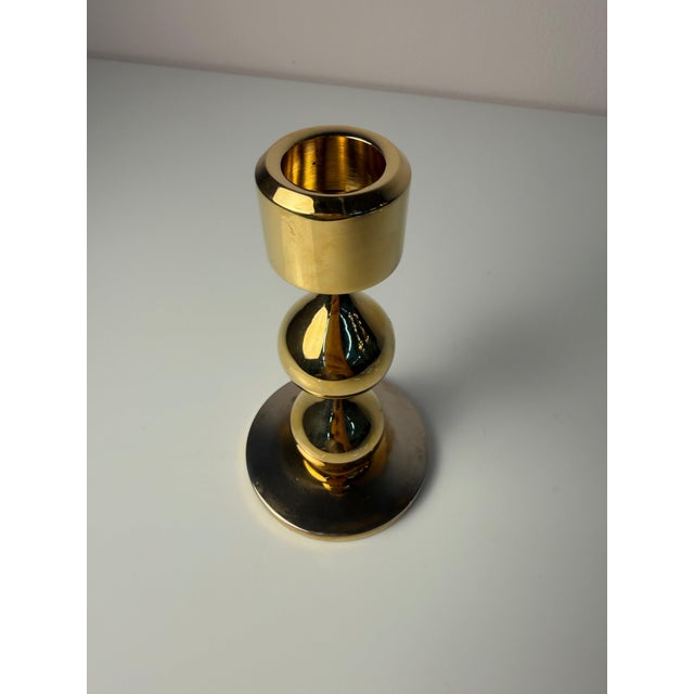 24-Karat Gold-Plated Candlestick by Hugo Asmussen for Asmussen Design For Sale - Image 11 of 11