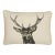 Country Linen Stag Piped Tapestry Cushion With Feather Filler - 33x45cm (13"x18") For Sale