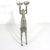 Mid Century Modern Silver Reindeer Candle Holder Candelabra Christmas For Sale - Image 9 of 9