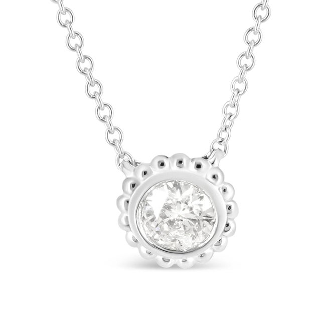 Count on this striking piece to stand out in a sea of diamond pendant necklaces. Unlike the typical design, the cable...