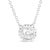 Count on this striking piece to stand out in a sea of diamond pendant necklaces. Unlike the typical design, the cable...