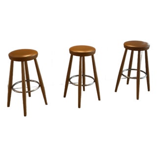 Carl Hansen Hans Wegner Ch58 Bar Stools For Sale