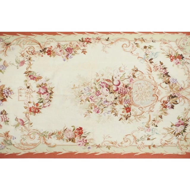 French Aubusson Rug 4'4'' X 8'3'' For Sale - Image 3 of 12