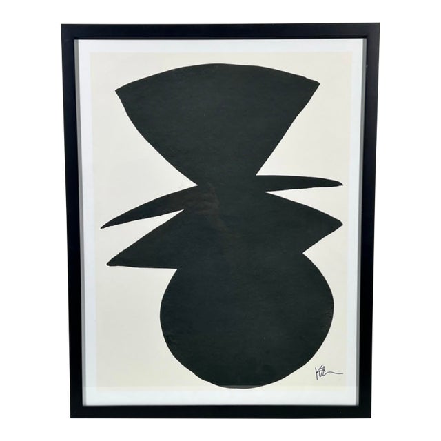 Kate Roebuck (B. 1985) "Abstract Shape 3" Print, Framed For Sale