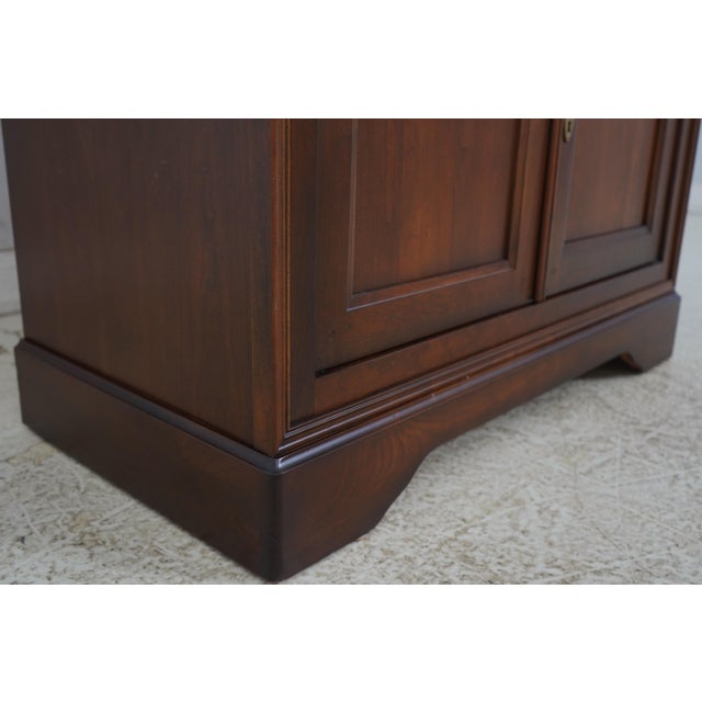 1980s French Empire Cherry Tv Armoire Cabinet For Sale - Image 10 of 16