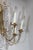 Metal Tommi Parzinger Style Brass and Crystal Chandelier For Sale - Image 7 of 13