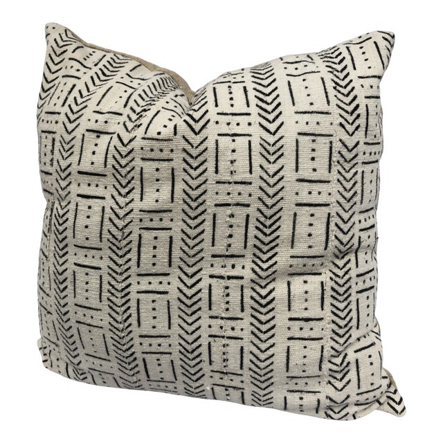African Mud Cloth Custom Euro Size Pillow For Sale