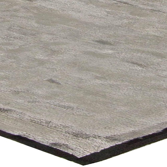 Gray High-Quality Modern Gray Handmade Wool Rug by Doris Leslie Blau For Sale - Image 8 of 8