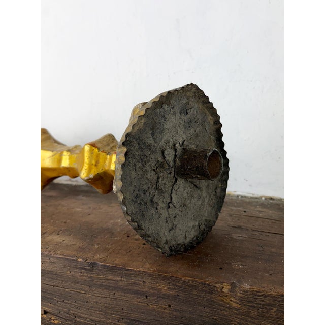 Architecture Salvage Wood Altar Candlestick For Sale - Image 15 of 18