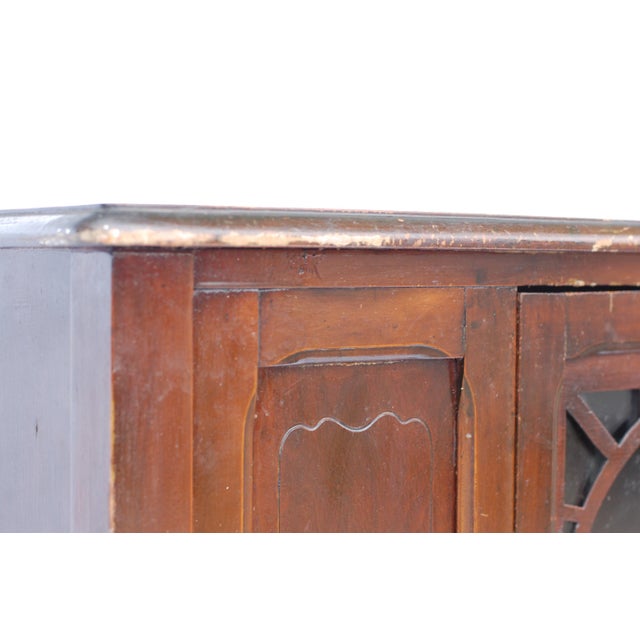 Antique Mahogany Depression Era China Cabinet | Chairish
