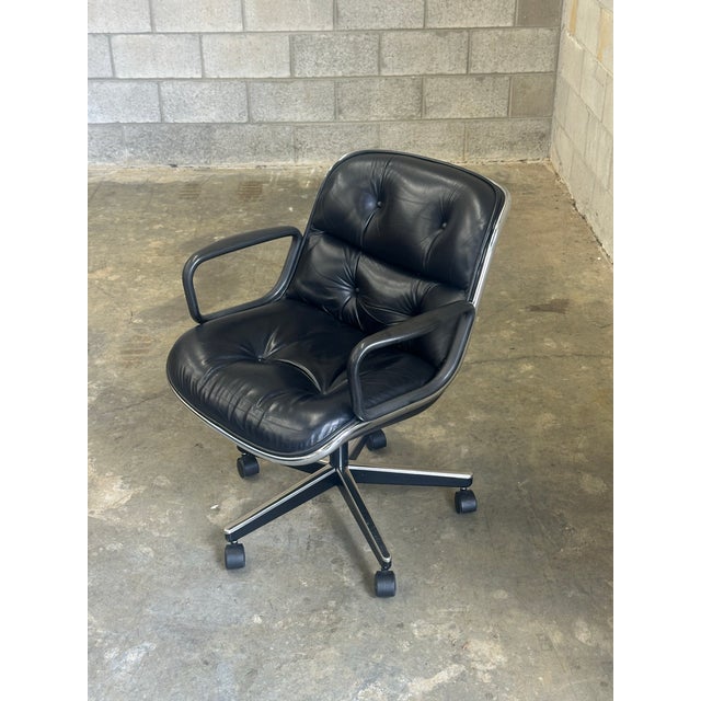 Mid-Century Modern 1980s Charles Pollock for Knoll Office Desk Chair For Sale - Image 3 of 12